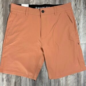 Hurley Men’s Trek Hybrid Short Water Repellent Redwood Size 32 NWT
